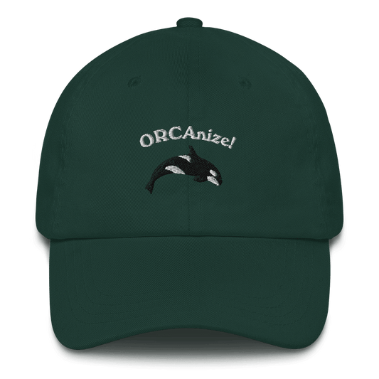ORCAnize! Orca Embroidered Dad Hat - Polychrome Goods 🍊