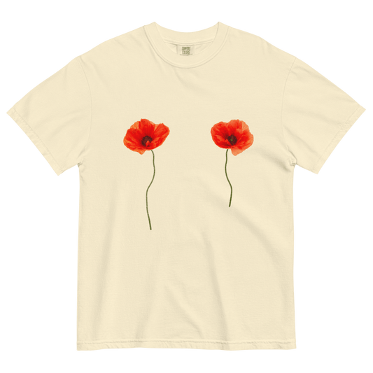 Poppy Flower Tits Shirt - Polychrome Goods π