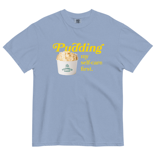 Pudding My Self - Care First T-Shirt - Polychrome Goods x Magnolia Bakery - Polychrome Goods 🍊