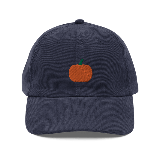 Pumpkin 🎃 Embroidered Corduroy Hat - Polychrome Goods 🍊
