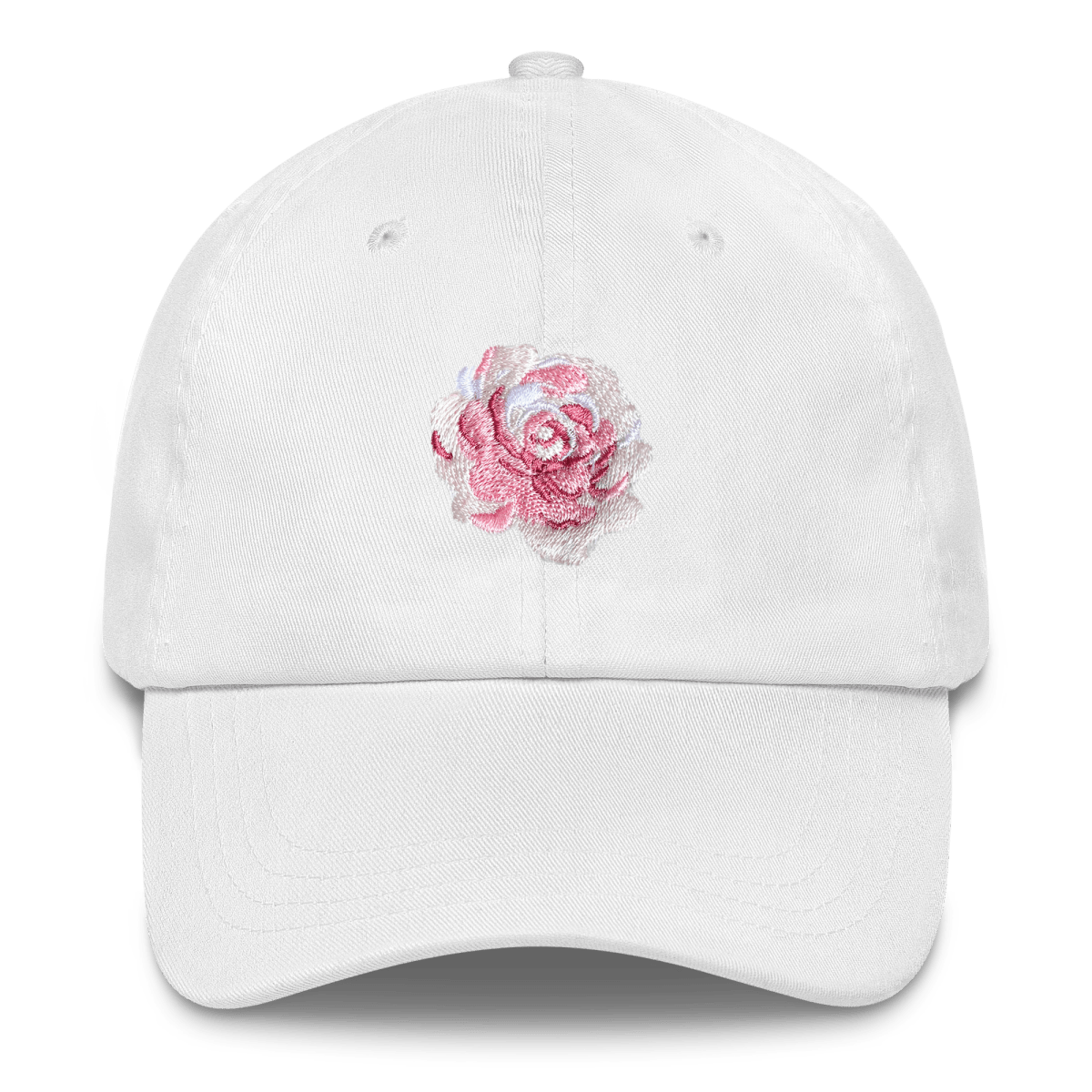 Rose Flower Embroidered Hat - Polychrome Goods 🍊