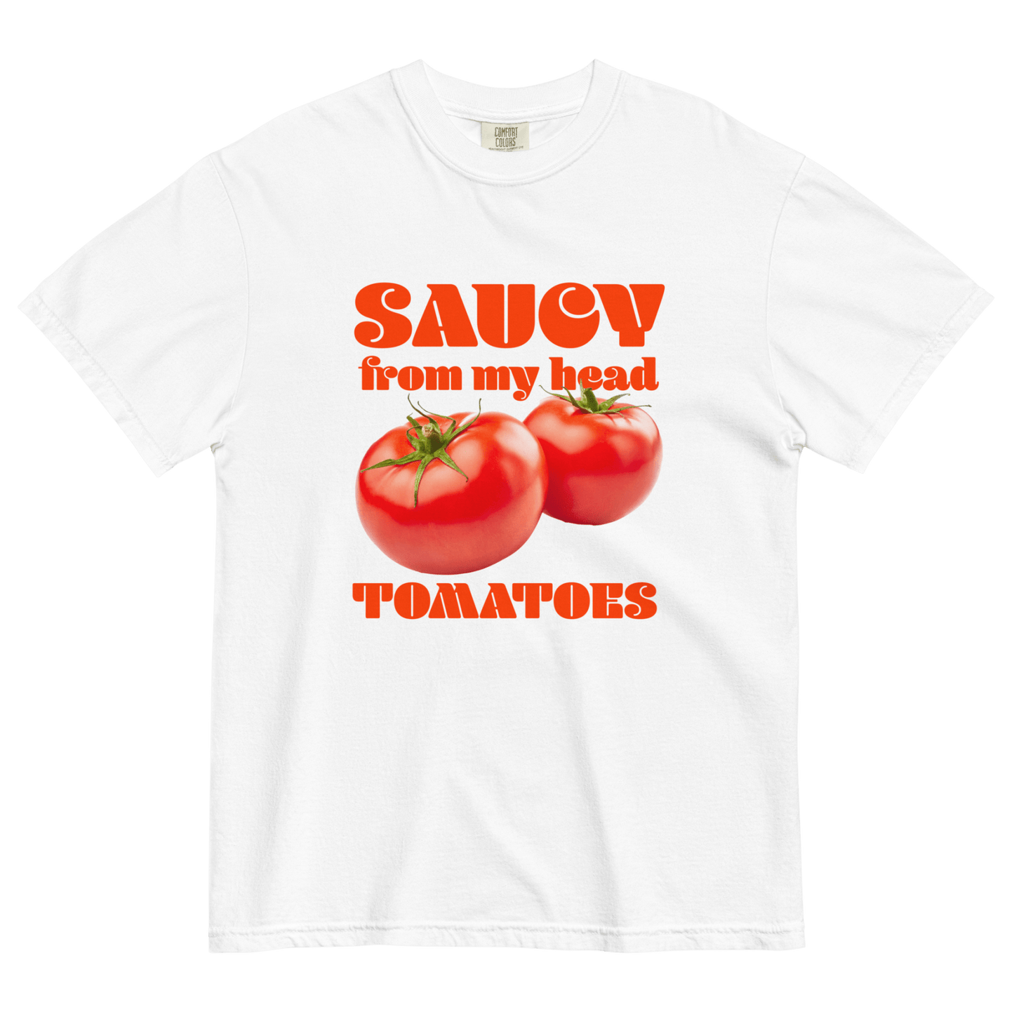 Saucy From My Head Tomatoes ๐
T-Shirt - Polychrome Goods ๐