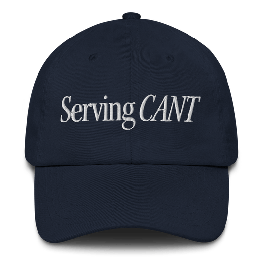 Serving CANT Embroidered Hat - Polychrome Goods 🍊