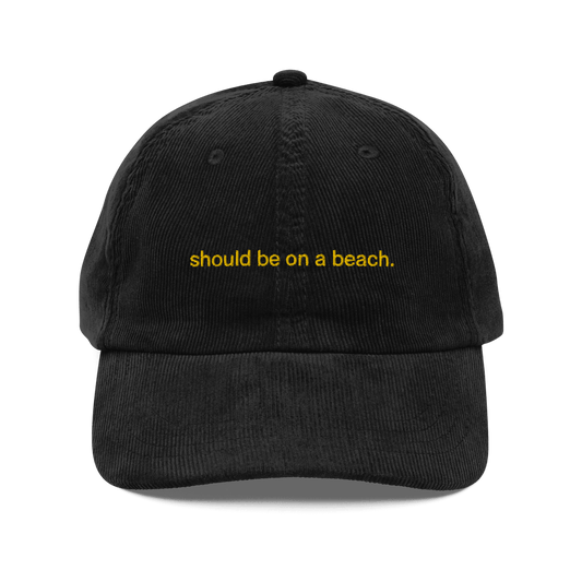 Should be on a beach. Embroidered Hat - Polychrome Goods 🍊