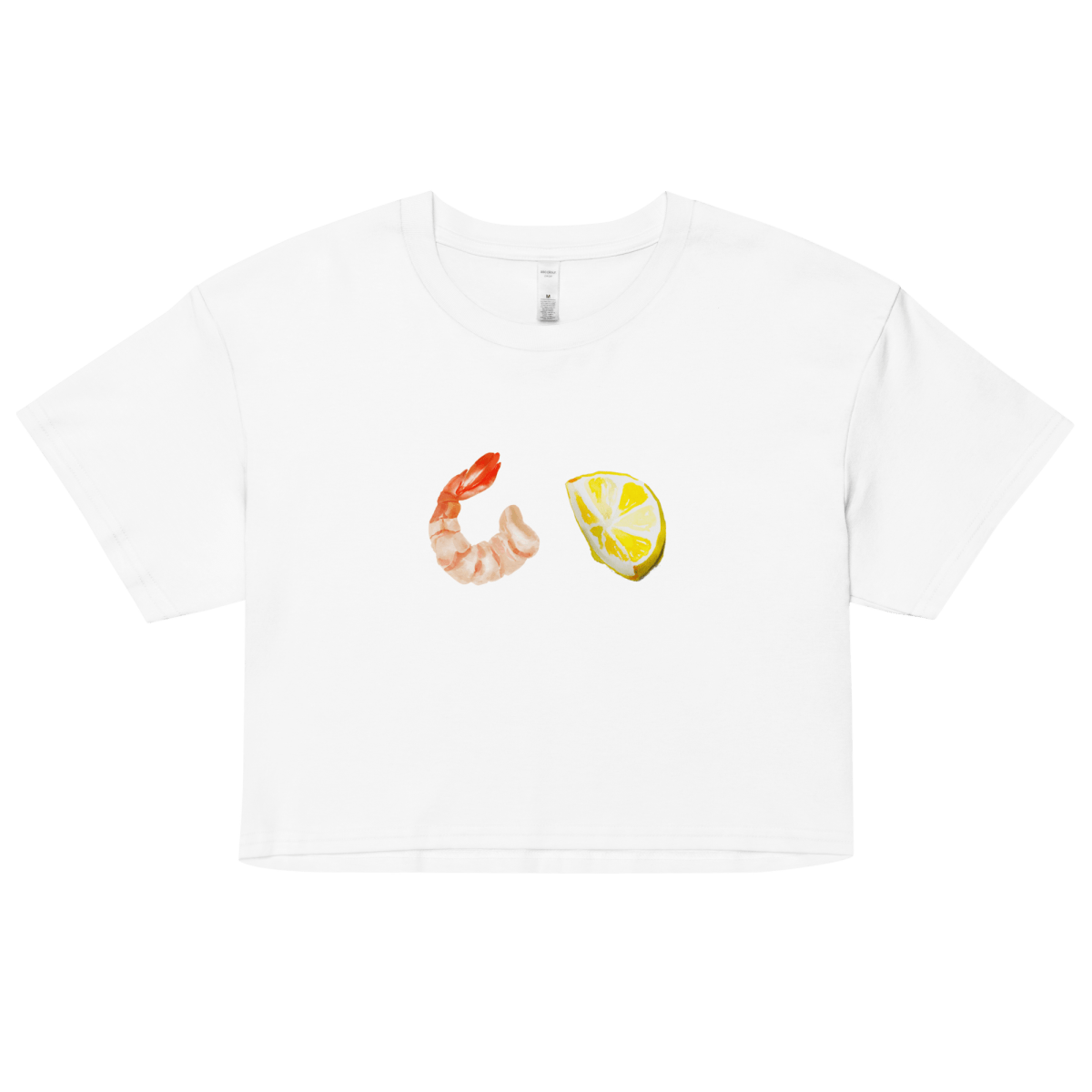 Shrimp & Lemon Crop Top - Polychrome Goods 🍊