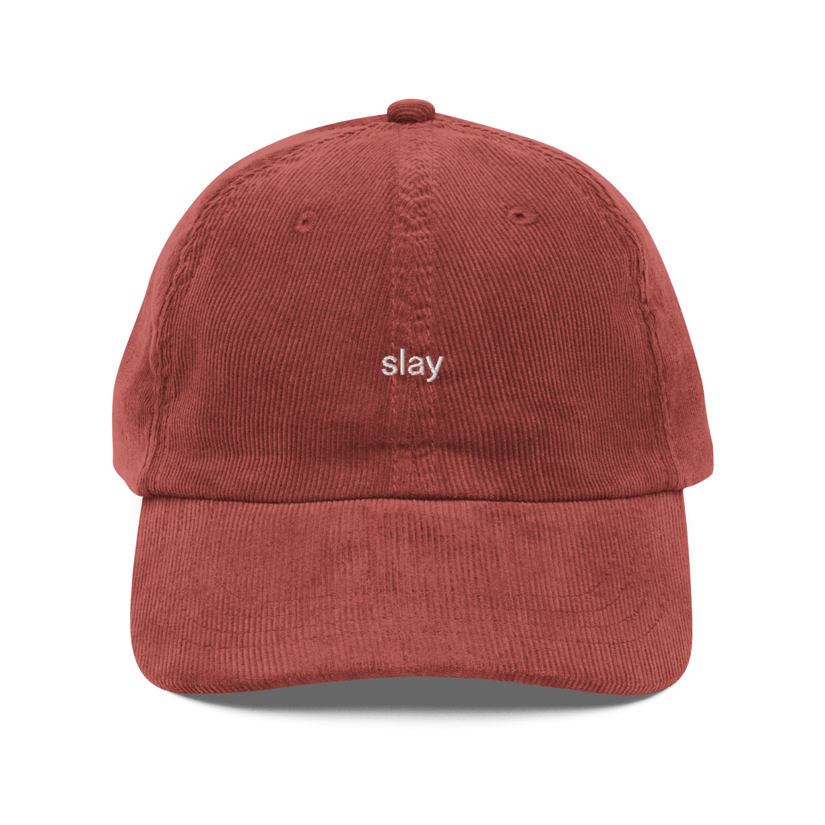 'slay' Vintage Corduroy Cap - Polychrome Goods 🍊