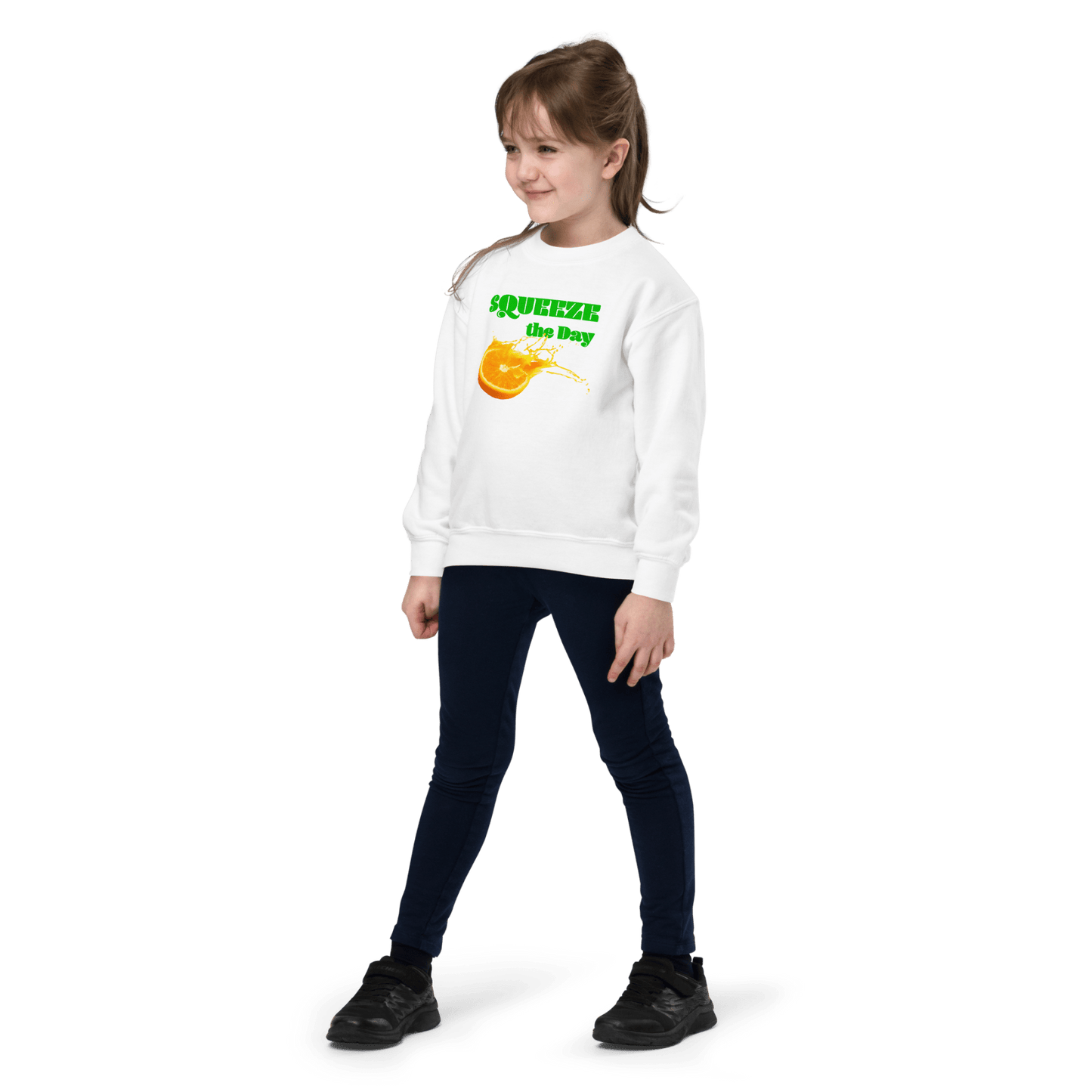Squeeze The Day π Youth Kids Sweatshirt - Polychrome Goods π