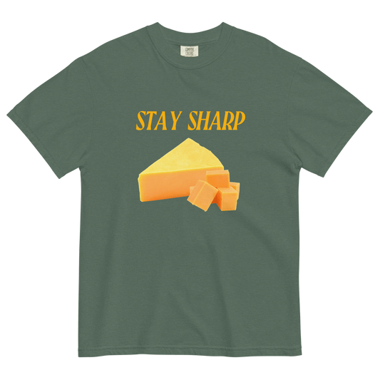 STAY SHARP Cheese T-Shirt - Polychrome Goods 🍊