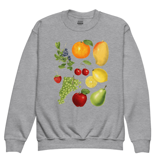 Super Fruity Youth Kids Sweatshirt - Polychrome Goods 🍊