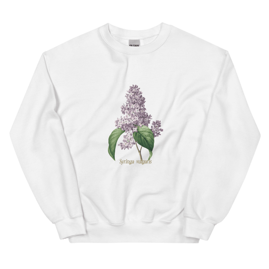 Syringa Vulgaris Lilac Flower Sweatshirt - Polychrome Goods π