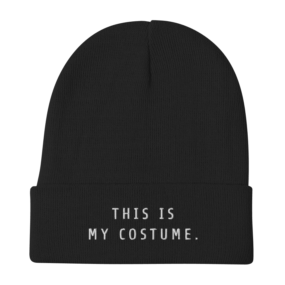 This Is My Costume - Embroidered Beanie Halloween Hat for Fall - Polychrome Goods π
