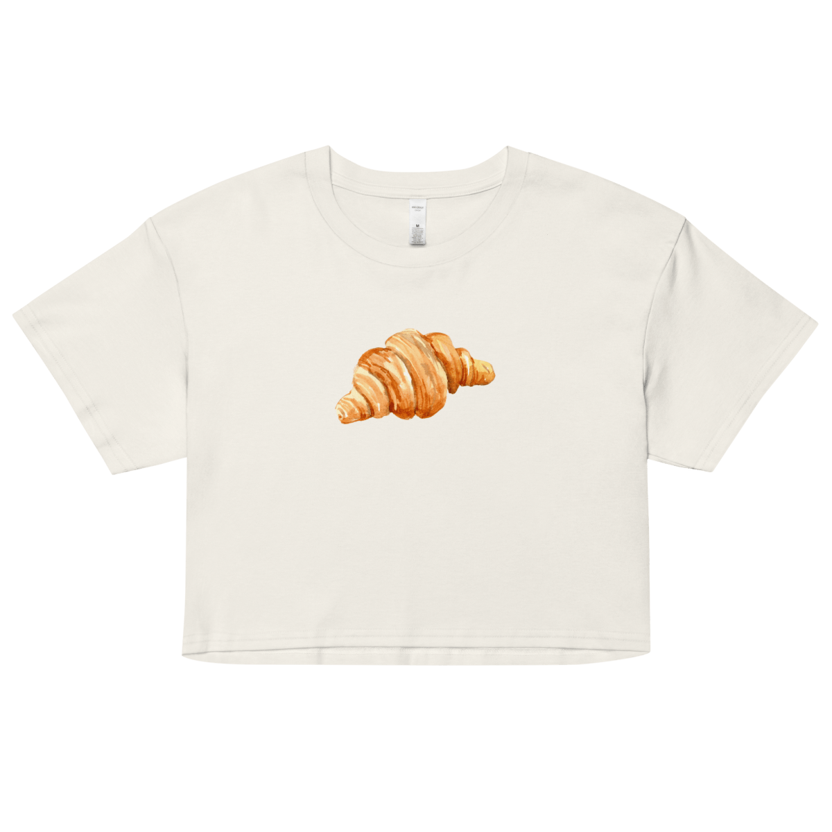 Un Croissant Watercolor Crop Top - Polychrome Goods 🍊