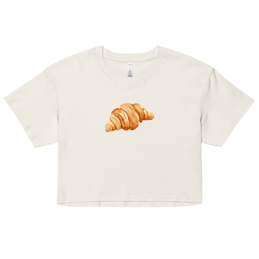 Un Croissant Watercolor Crop Top - Polychrome Goods 🍊
