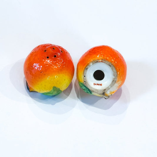 Vintage Orange Salt & Pepper Shakers - Polychrome Goods 🍊