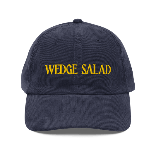 WEDGE SALAD 🥗🥓 Embroidered Corduroy Hat - Polychrome Goods 🍊