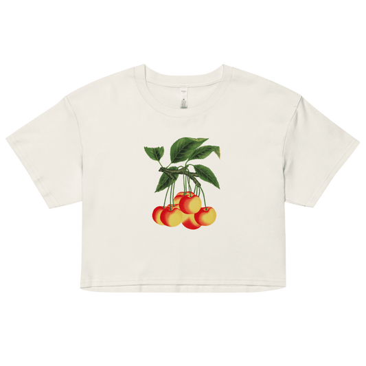 White Cherries Crop Top - Polychrome Goods 🍊