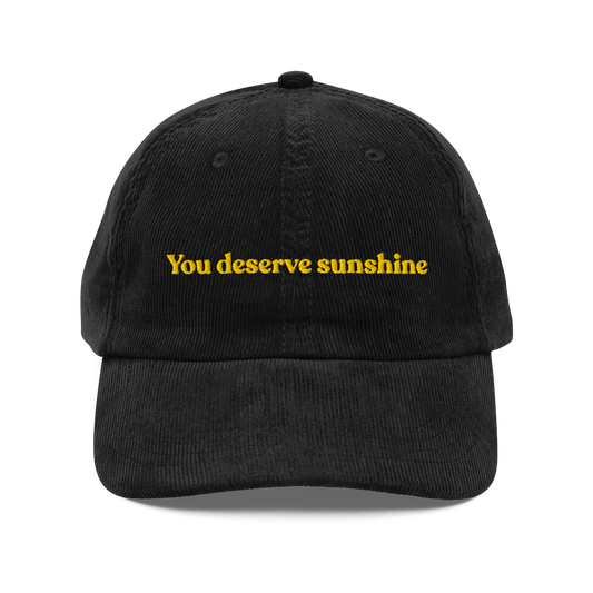 You Deserve Sunshine Embroidered Hat - Polychrome Goods