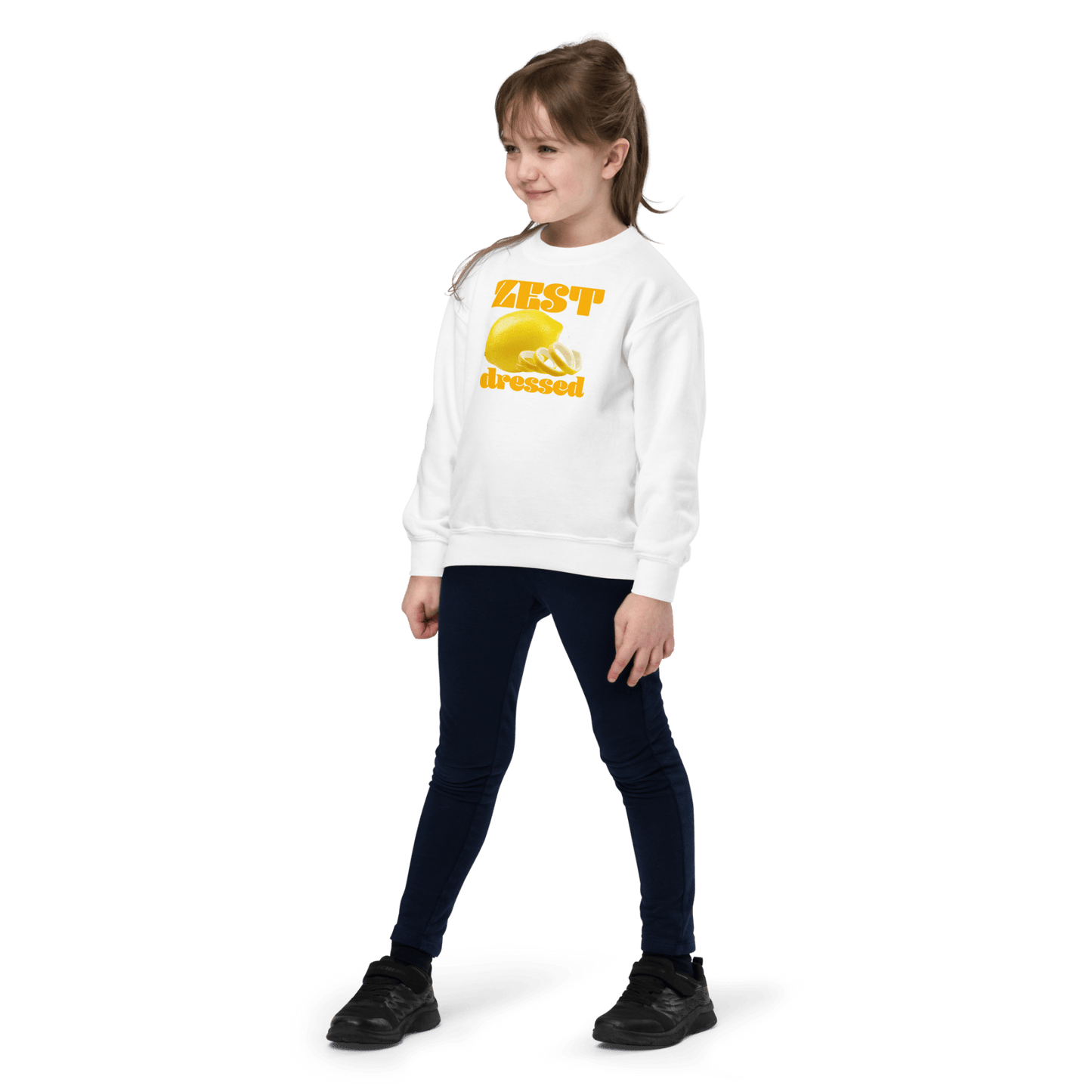 Zest Dressed 🍋 Youth Kids Sweatshirt - Polychrome Goods 🍊