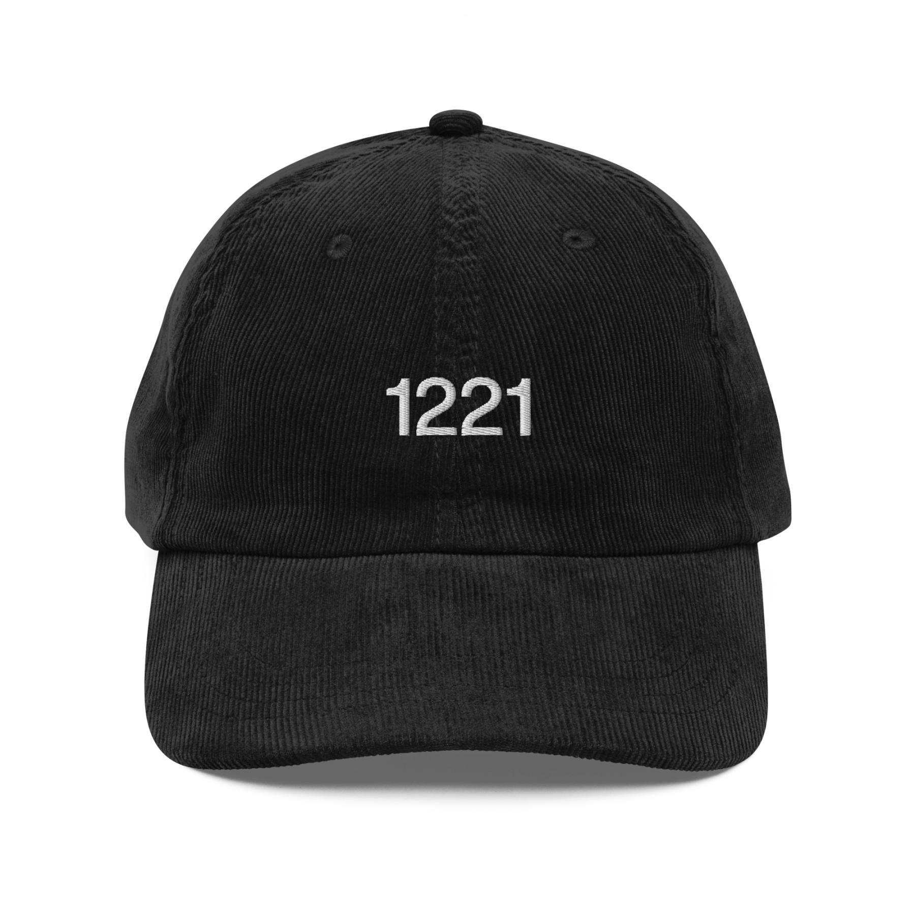 1221 Embroidered Corduroy Hat - Polychrome Goods