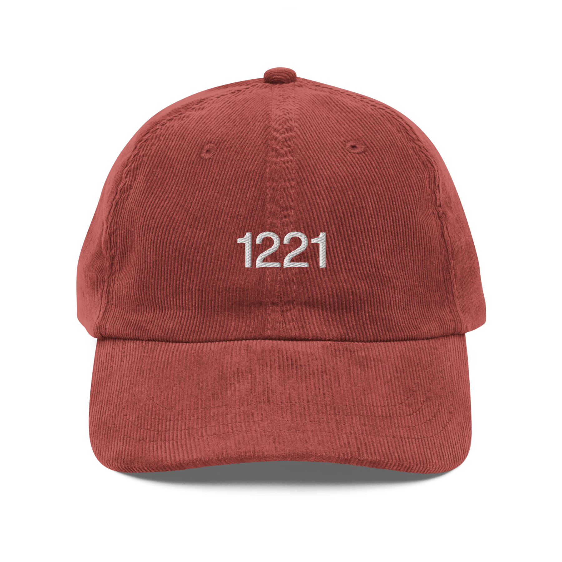 1221 Embroidered Corduroy Hat - Polychrome Goods