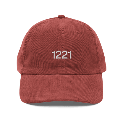 1221 Embroidered Corduroy Hat - Polychrome Goods
