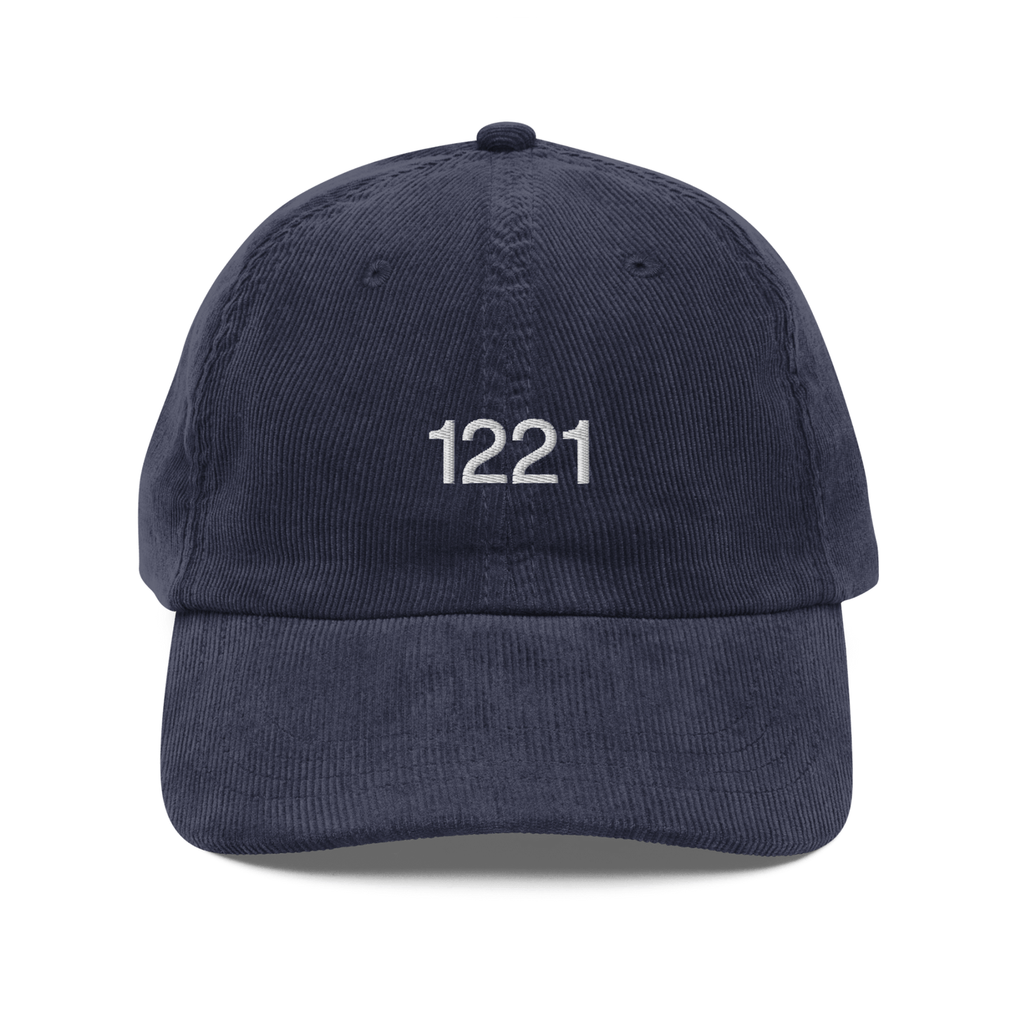 1221 Embroidered Corduroy Hat - Polychrome Goods