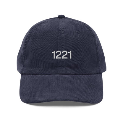 1221 Embroidered Corduroy Hat - Polychrome Goods