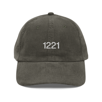 1221 Embroidered Corduroy Hat - Polychrome Goods