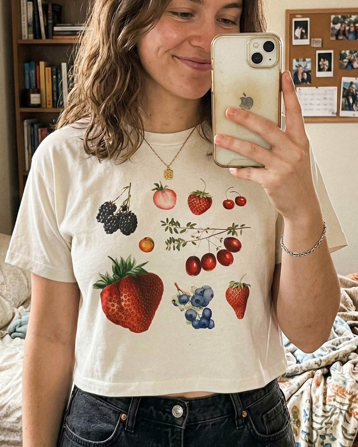 Mixed Berries Crop Top