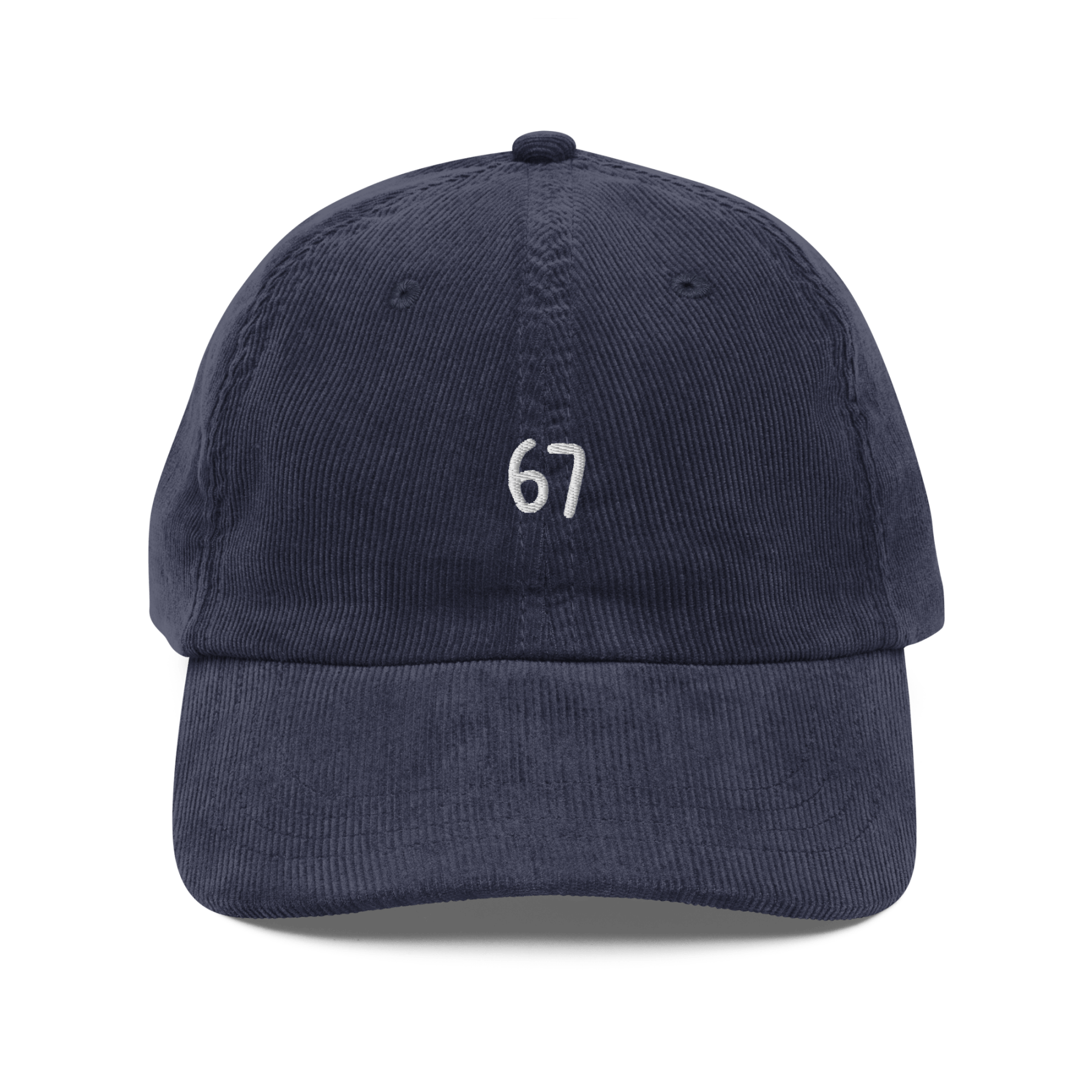 67 Embroidered Corduroy Hat - Six Seven – Polychrome Goods