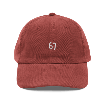 67 Embroidered Corduroy Hat - Six Seven - Polychrome Goods