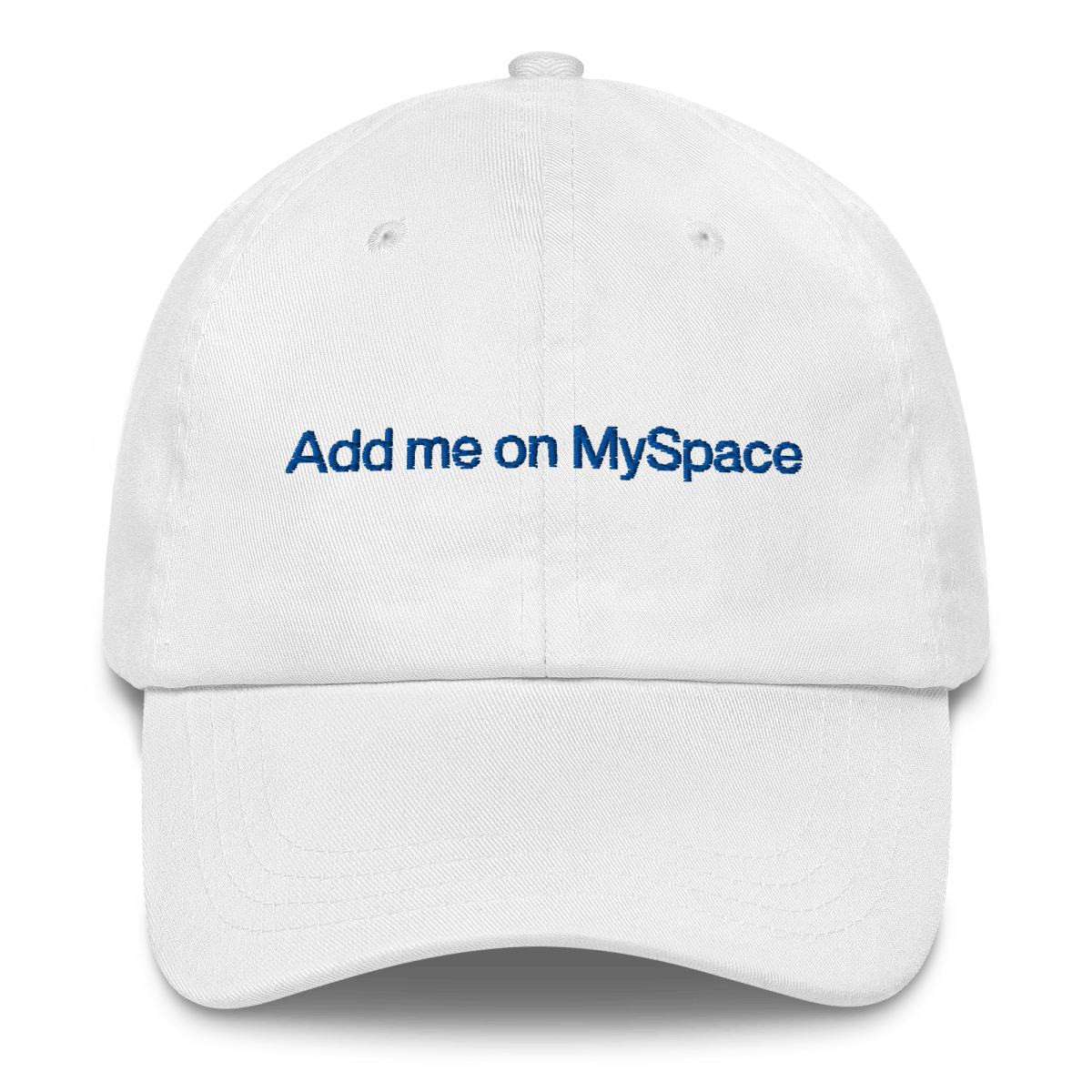 Add me on MySpace Embroidered Hat - Polychrome Goods 🍊