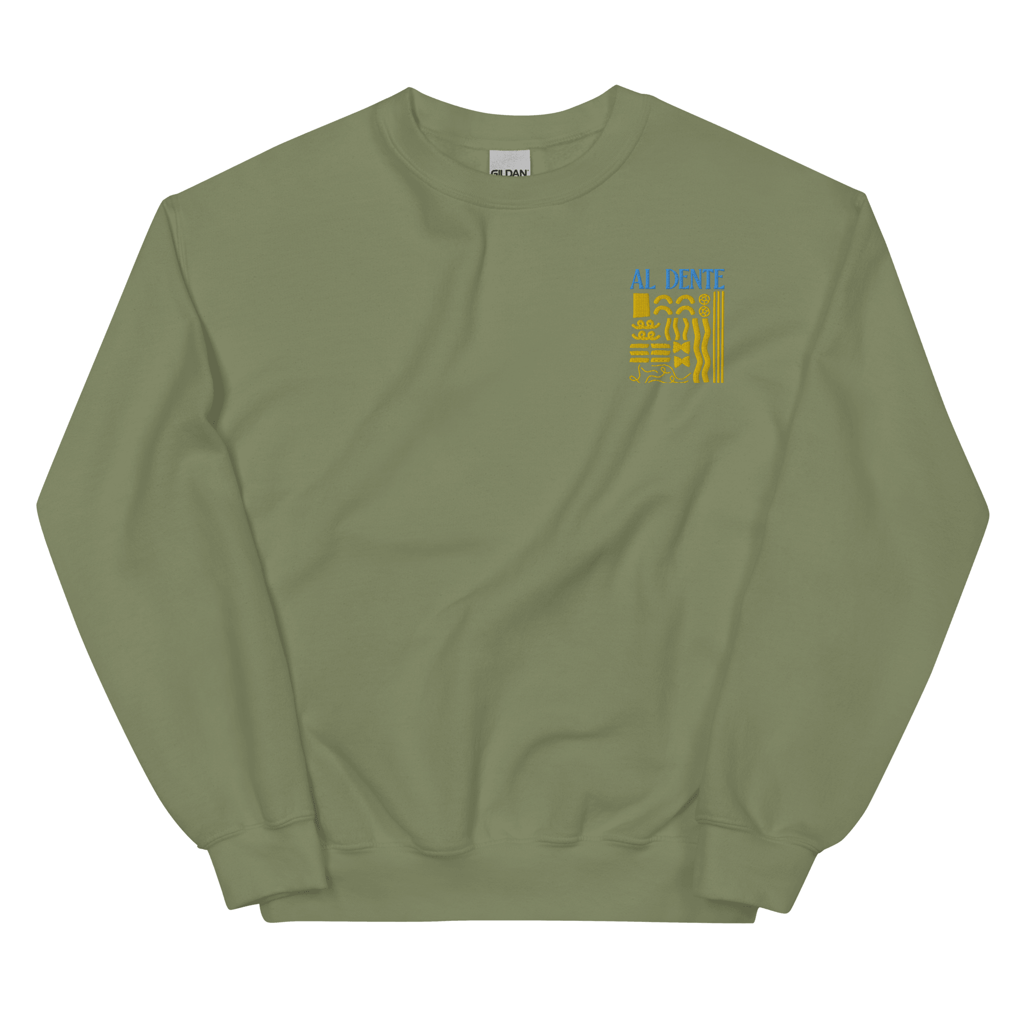 Al Dente Pasta Embroidered Sweatshirt - Polychrome Goods 🍊