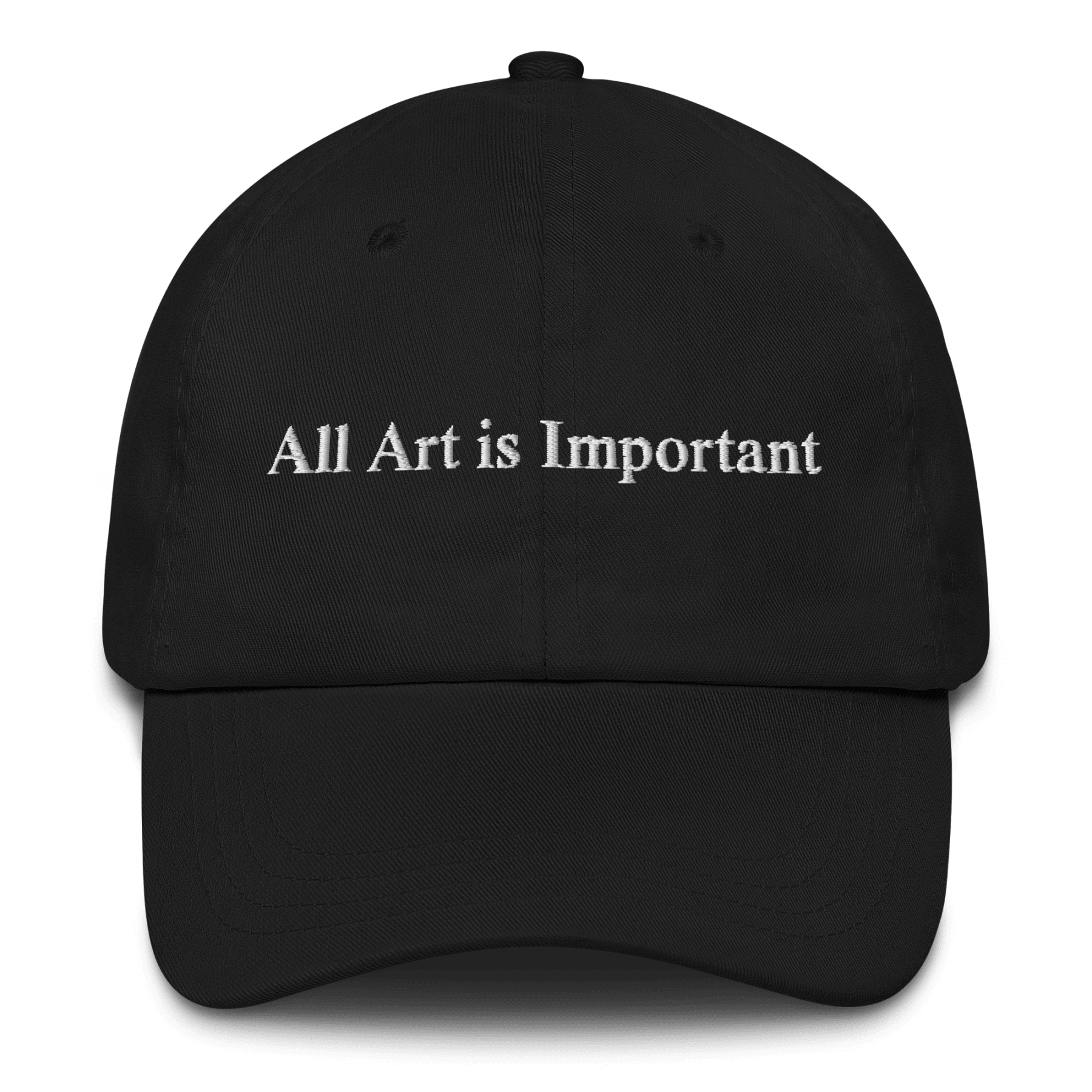 All Art is Important Embroidered Hat - Polychrome Goods