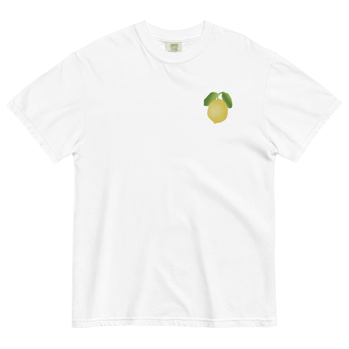 Amalfi Lemon Embroidered T-Shirt - Polychrome Goods 🍊