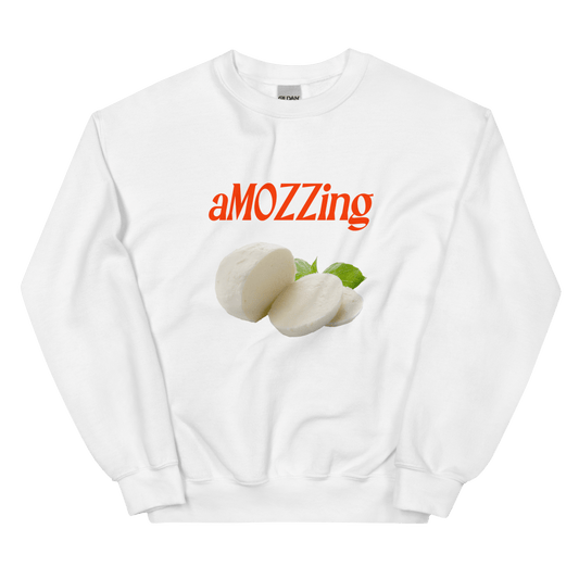 aMOZZing Mozzarella Cheese Sweatshirt 🧀 - Polychrome Goods 🍊