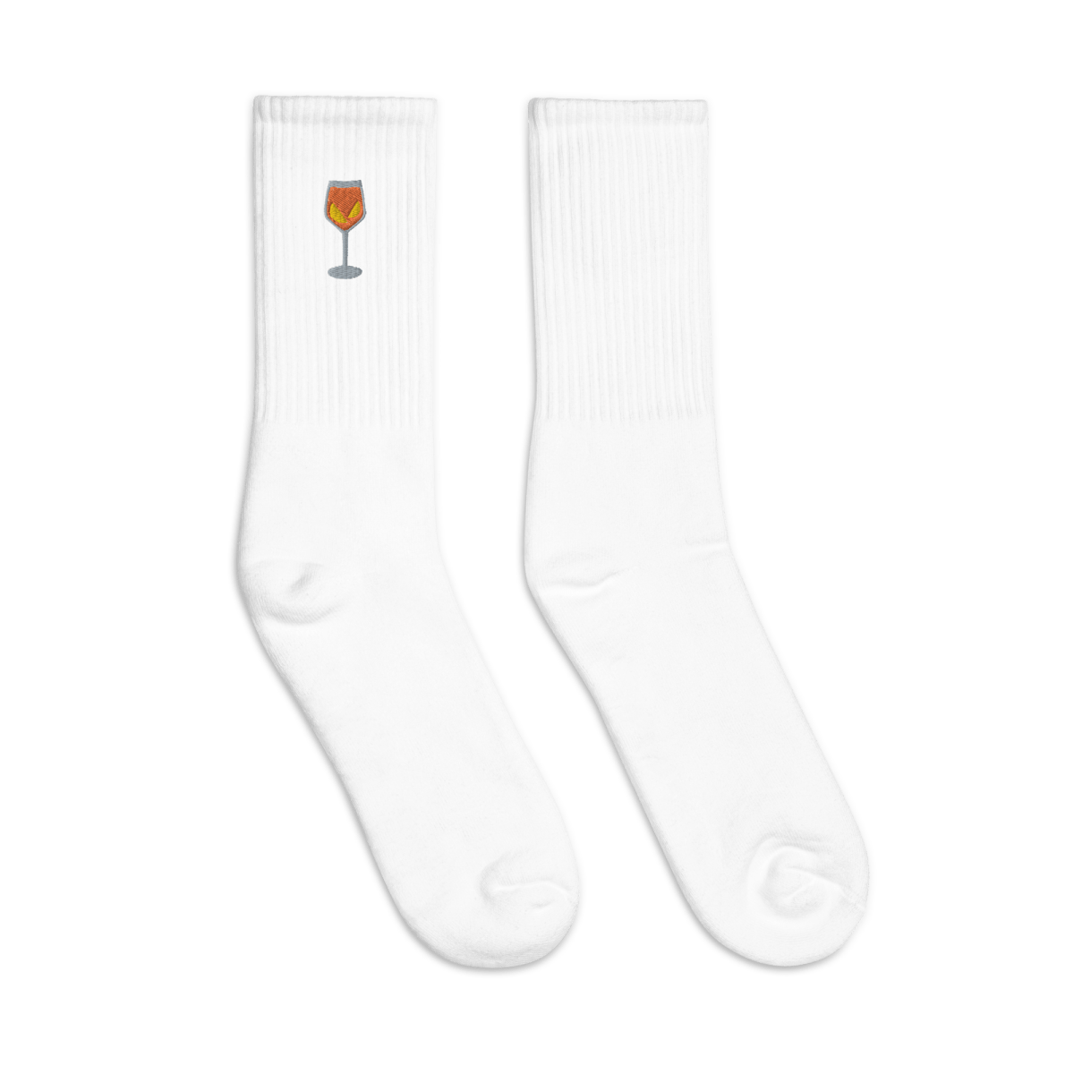 Aperol Spritz Embroidered Socks - Polychrome Goods 🍊