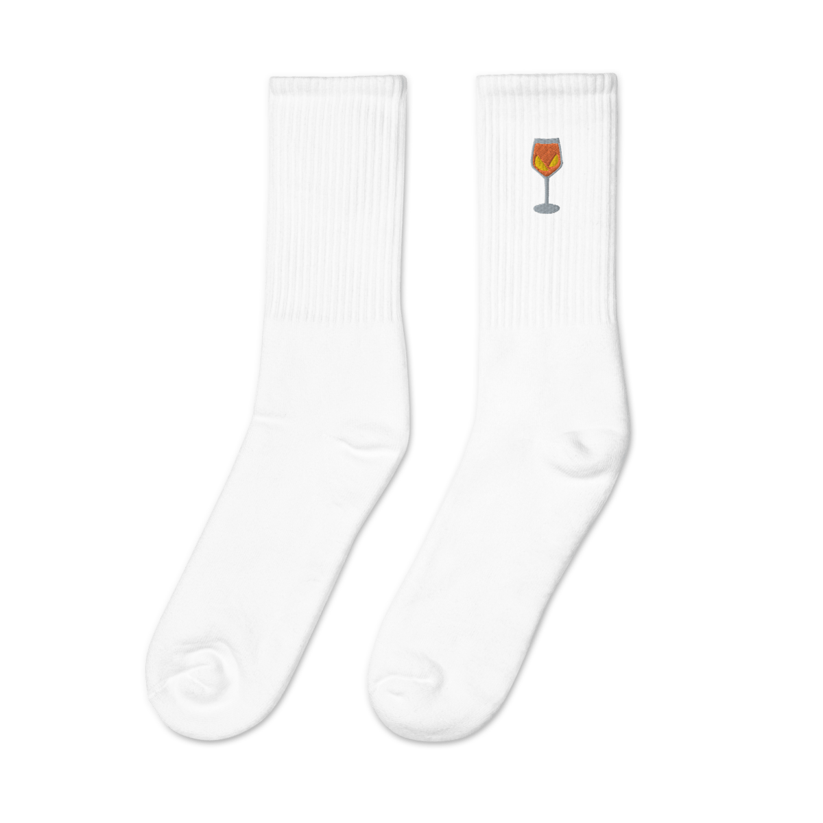 Aperol Spritz Embroidered Socks - Polychrome Goods 🍊