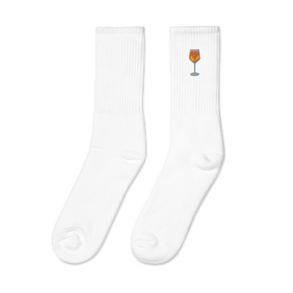 Aperol Spritz Embroidered Socks - Polychrome Goods 🍊