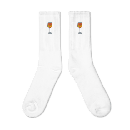 Aperol Spritz Embroidered Socks - Polychrome Goods 🍊