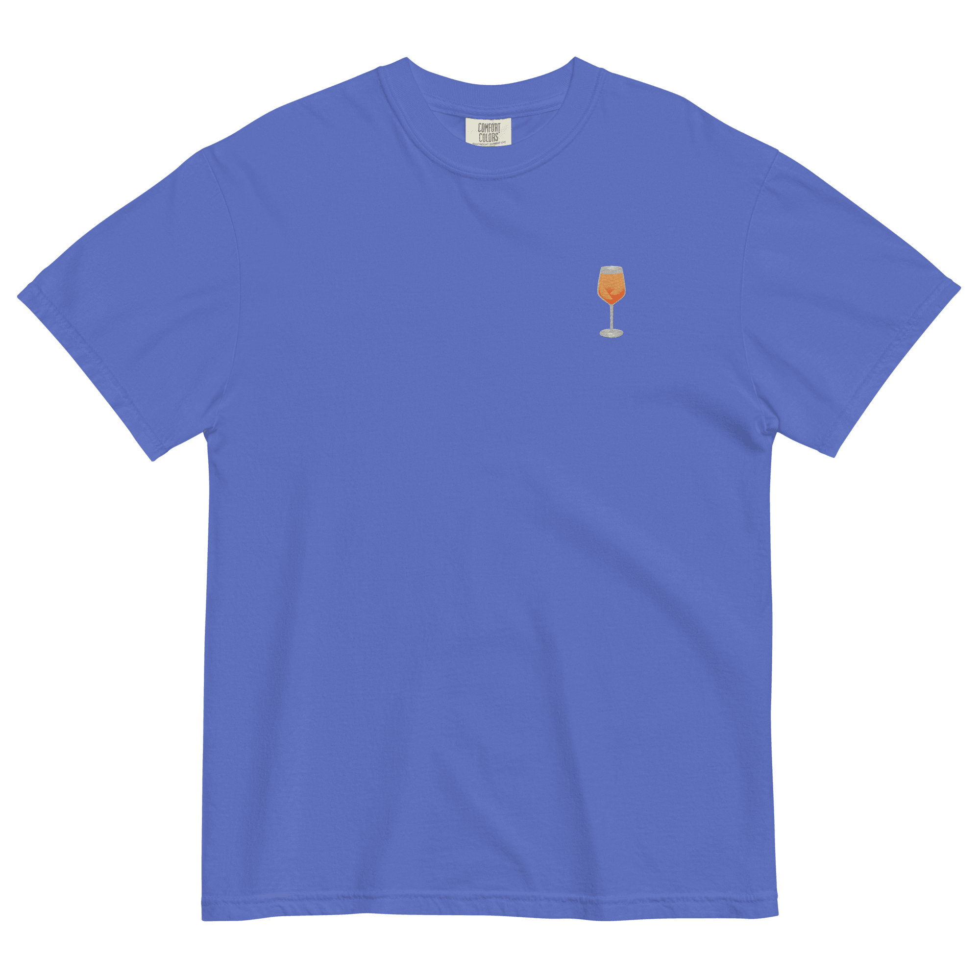 Aperol Spritz Embroidered T-Shirt - Polychrome Goods 🍊
