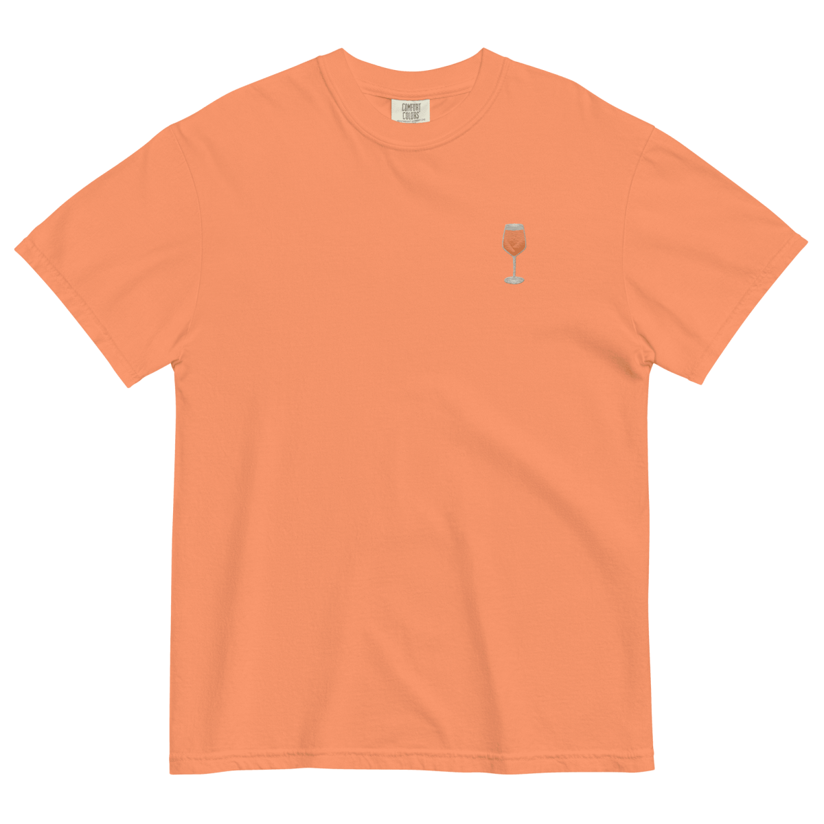 Aperol Spritz Gradient Embroidered T-Shirt - Polychrome Goods 🍊