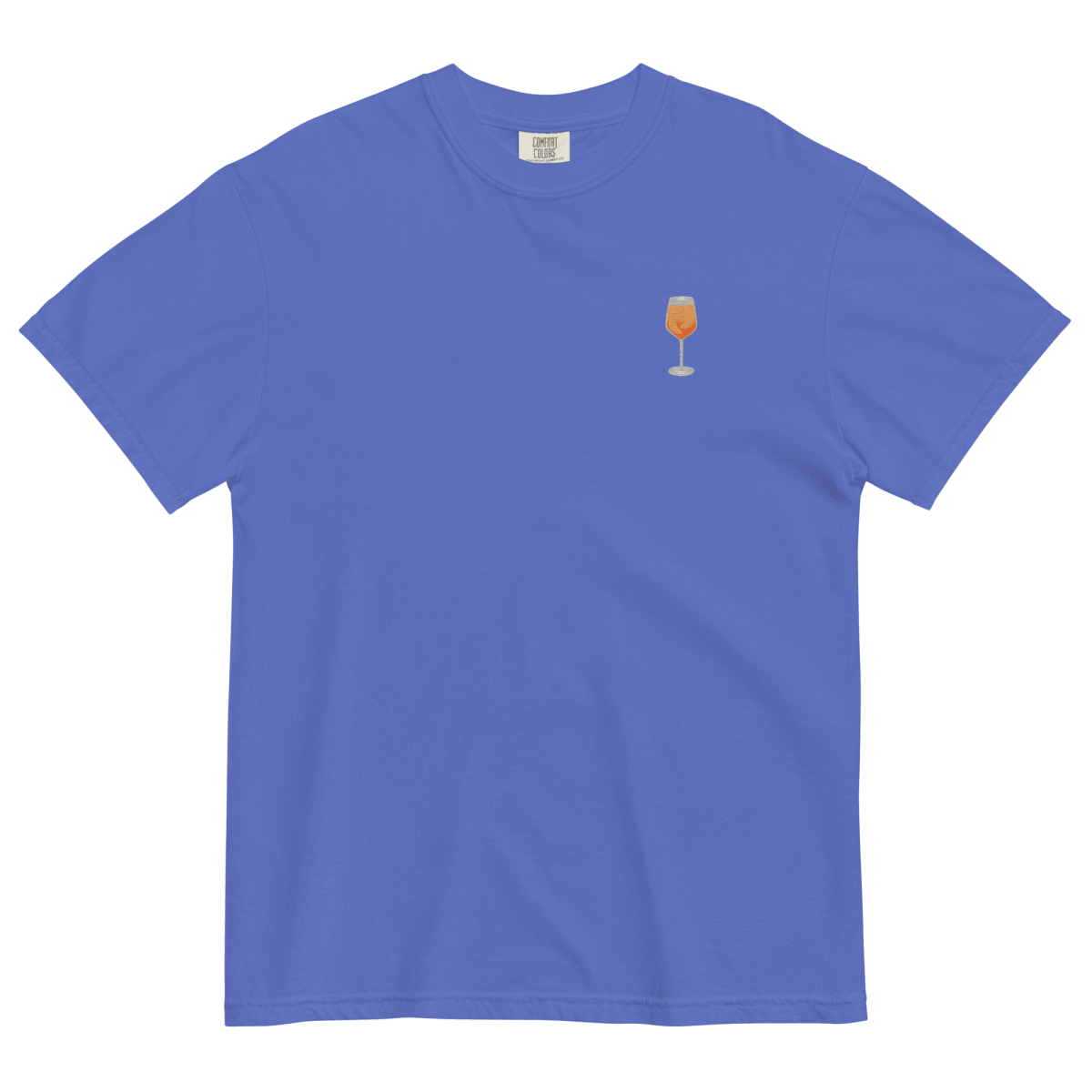 Aperol Spritz Gradient Embroidered T-Shirt - Polychrome Goods 🍊