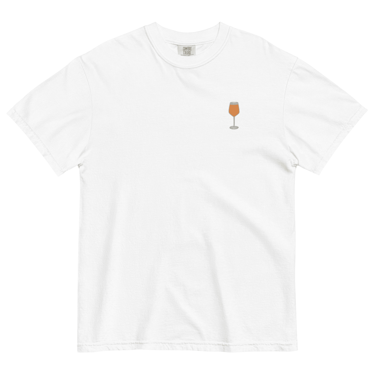 Aperol Spritz Gradient Embroidered T-Shirt - Polychrome Goods 🍊