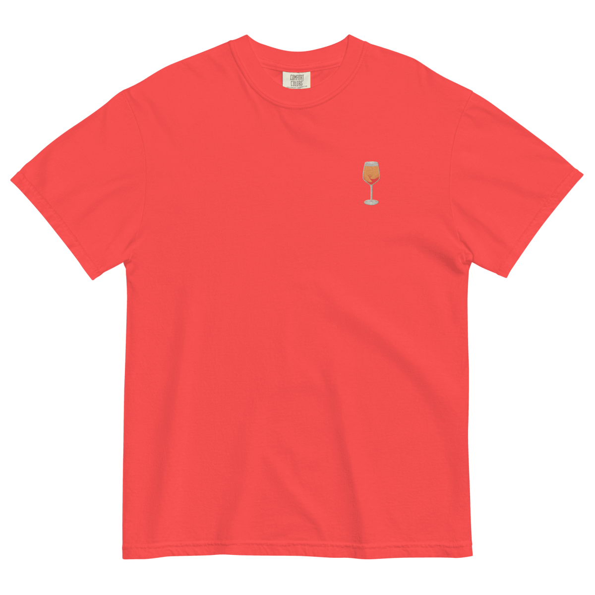 Aperol Spritz Gradient Embroidered T-Shirt - Polychrome Goods 🍊