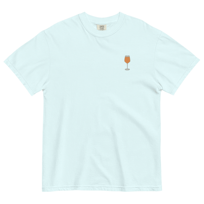 Aperol Spritz Gradient Embroidered T-Shirt - Polychrome Goods 🍊