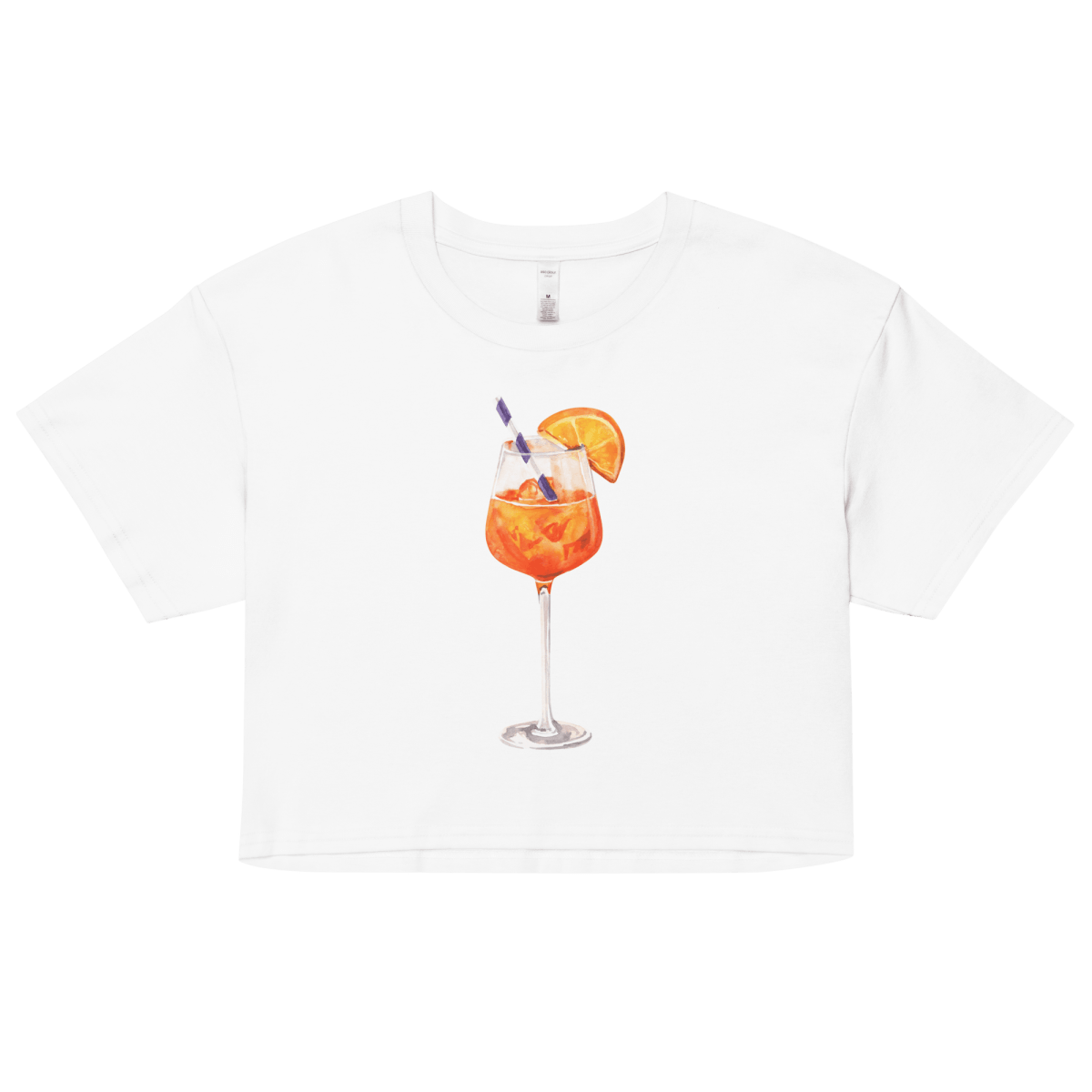 Aperol Spritz Watercolor Crop Top - Polychrome Goods 🍊