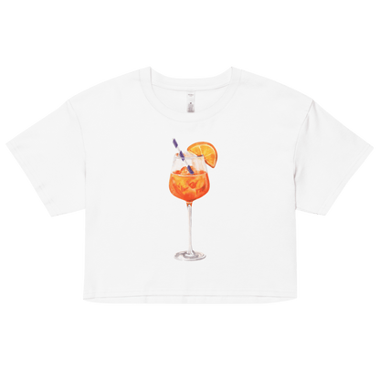 Aperol Spritz Watercolor Crop Top - Polychrome Goods 🍊