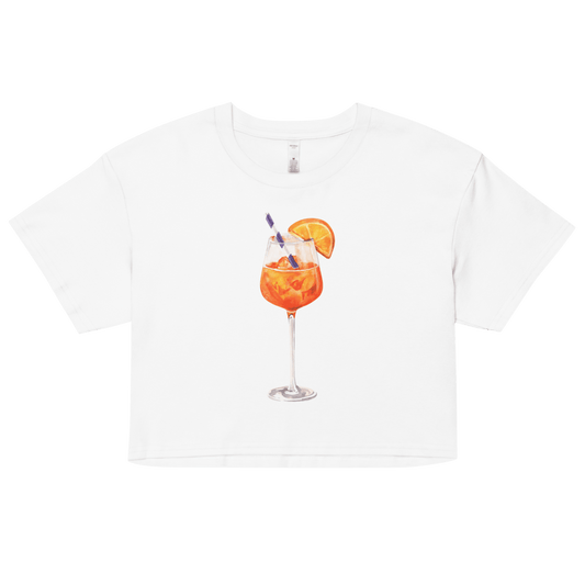 Aperol Spritz Watercolor Crop Top - Polychrome Goods 🍊