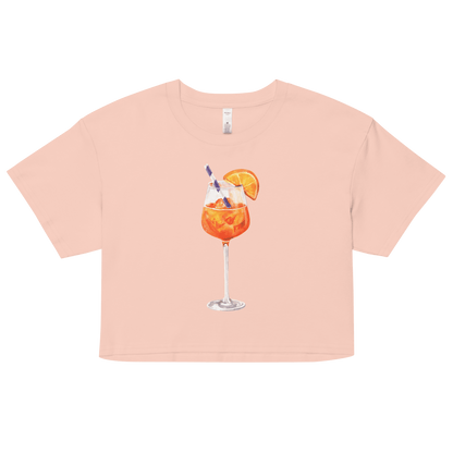 Aperol Spritz Watercolor Crop Top - Polychrome Goods 🍊